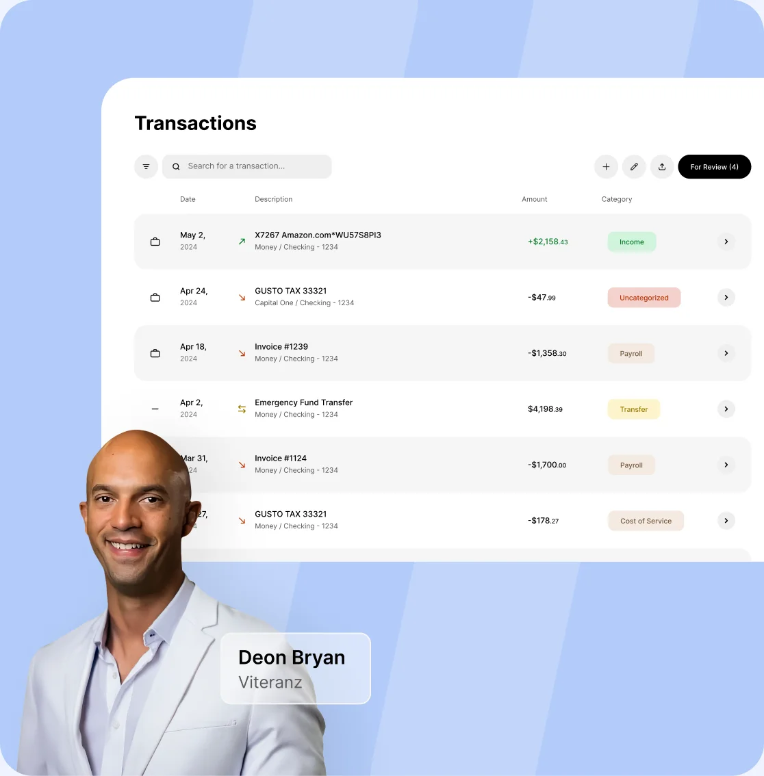 Home doola bookkeeping transactions dashboard